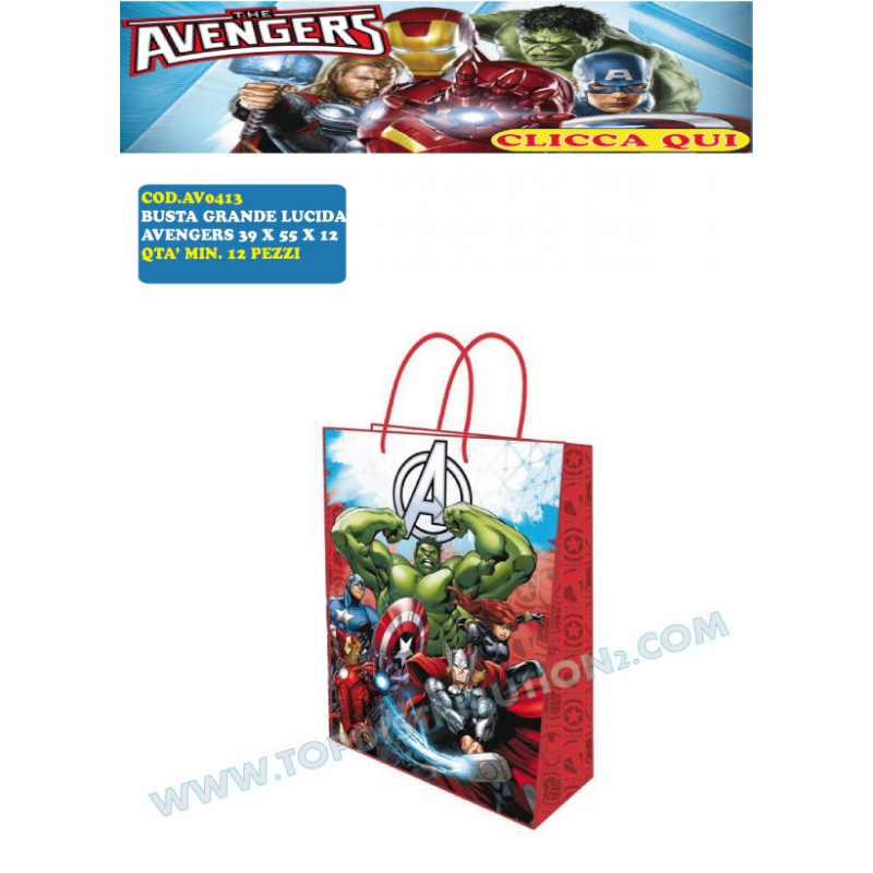 BORSE AVENGERS SACCHE AVENGERS ZAINI TEMPO LIBERO AVENGERS BUSTE AVENGERS  ACCESSORI AVENGERS