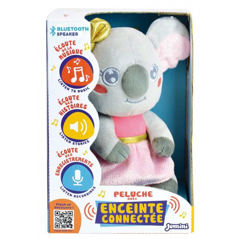 --KLA023990  PELUCHE KOALA LUCI E SUONI CON REGISTRATORE VOCALE BLUETOOTH 21 CM