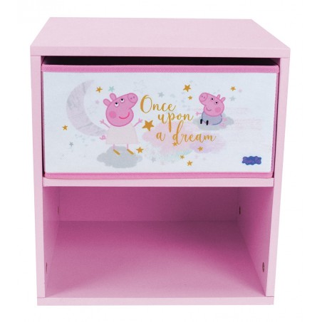 PEPPA713497 comodino Peppa pig in legno Dimensioni H.36 x L. 33 x P.30 cm