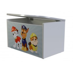 PW5904 BOX Toybox portagiochi "dog adventures" con maniglia di sicurezza 71 x 41 x 45 cm