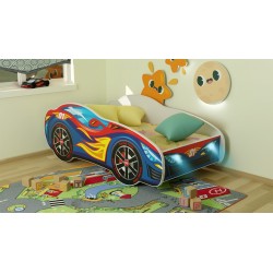 Letto a forma di macchina hotwheels