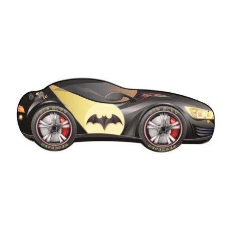 batman Letto bambino a forma di macchina con luci led