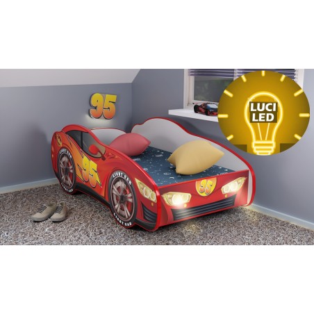 Letto a forma di macchina cars