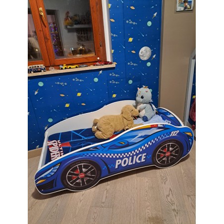 Letto a forma di macchina della polizia