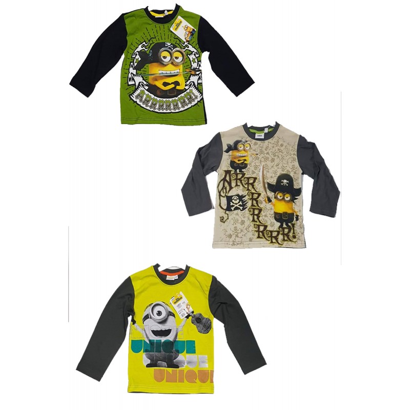 CM35155 T-SHIRT MINIONS 2-4-6-8 ANNI  100% COTONE