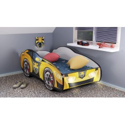 Letto bambino a forma di macchina con luci led