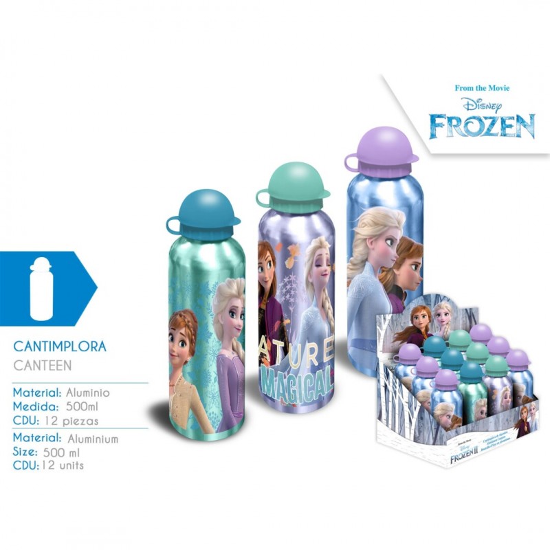 FRO50002 Borraccia Frozen disney in alluminio 500 ml