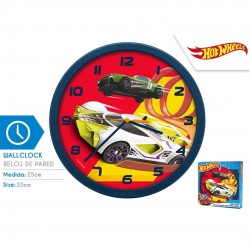 HW00010 Orologio Hotwheels da parete 25 cm