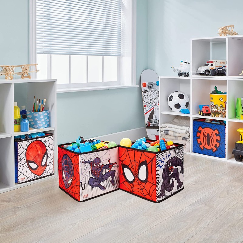 SP90857 Spiderman 4 contenitori a cubo per i giocattoli dei