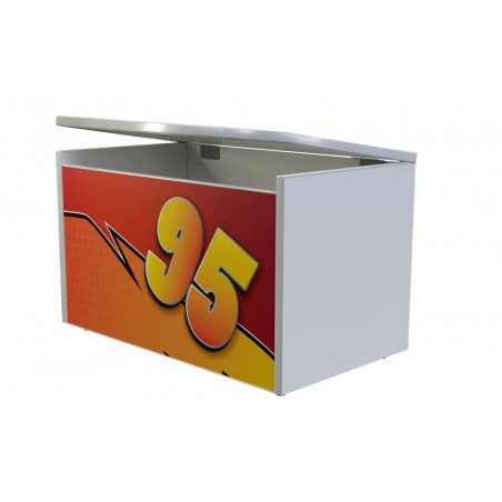 TPCARBOX Toybox portagiochi "Cars" con maniglia di sicurezza 71 x 41 x 45 cm