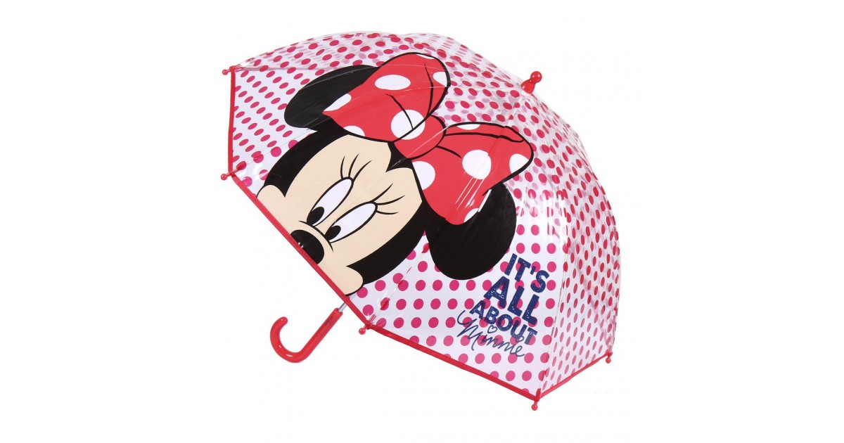 Ombrello Minnie disney 45 cm automatico trasparente