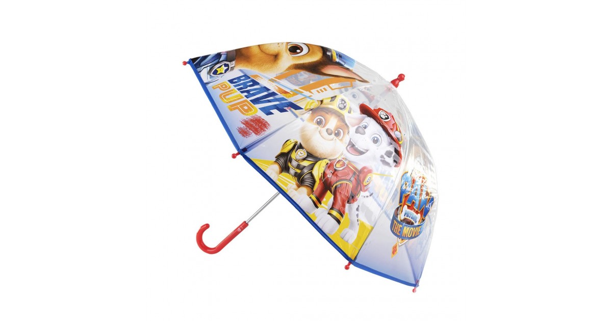 Ombrello Paw patrol 45cm deluxe trasparente automatico