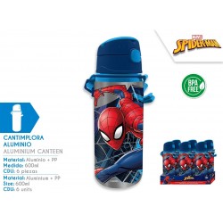Borraccia Spiderman in alluminio 600 ml