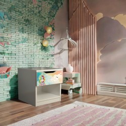 Comodino Unicorno deluxe in legno