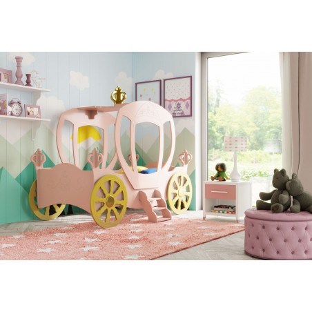letto principessa a forma di carrozza