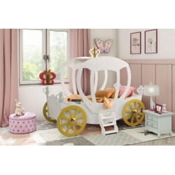 letto principessa a forma di carrozza