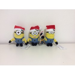 PELUCHE MINIONS NATALIZI 13CM