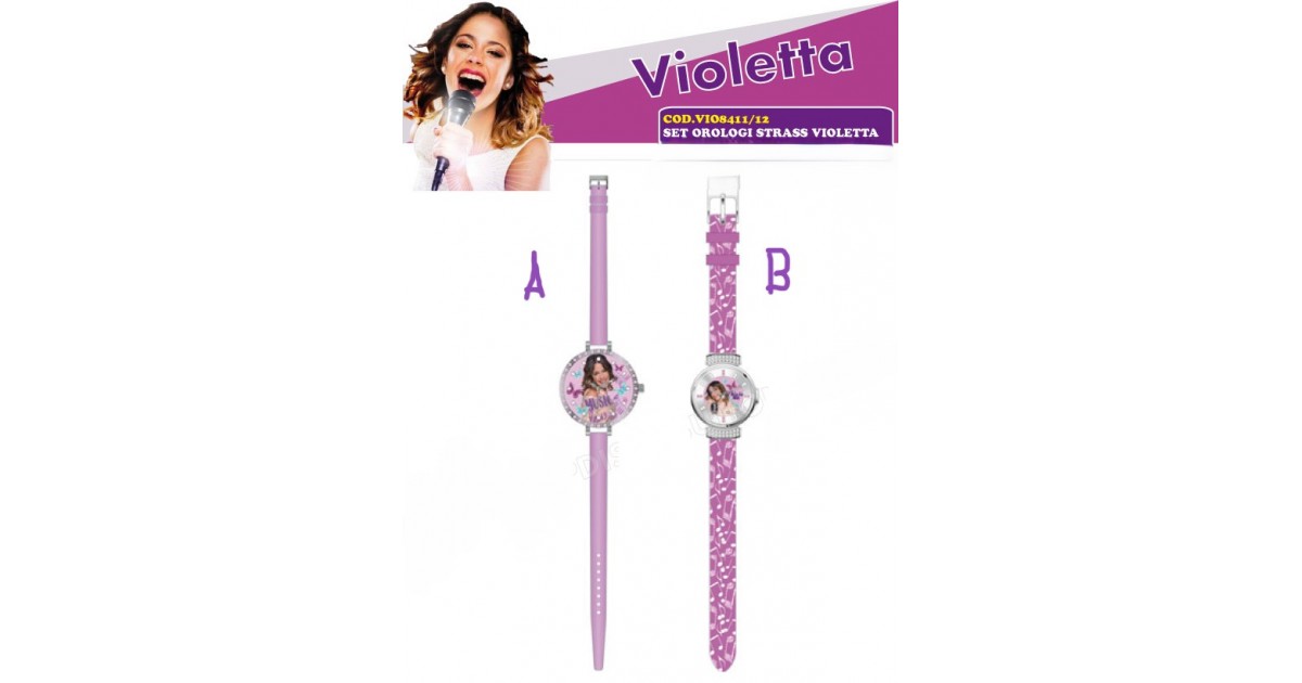 OROLOGIO DELUXE STRASS 
VIOLETTA REGALO